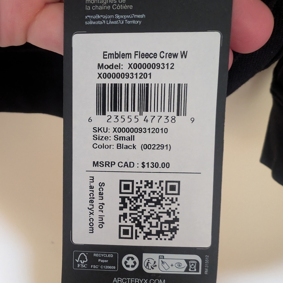 Arc'teryx Women's Black Sweater - Picture 8 of 11